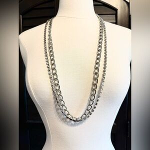 🖤Express🖤Silver rhinestone chain necklace
